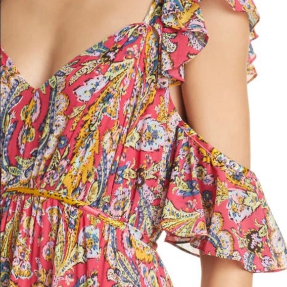 Cinq à Sept Collier Floral Print Midi Dress - Picture 2 of 6